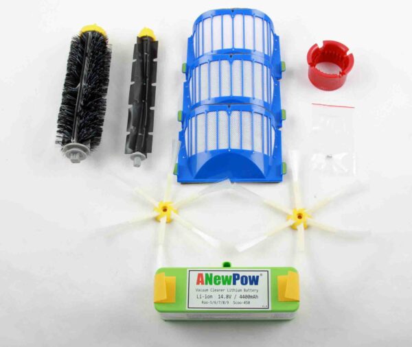 Roomba 600 Series Replenishment Kit 6 Arm Brush 4400mAH Lithium Battery